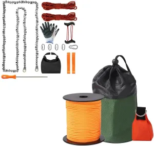 Rope Saw Tree Saw High Limb with Arborist Throw Line Kit