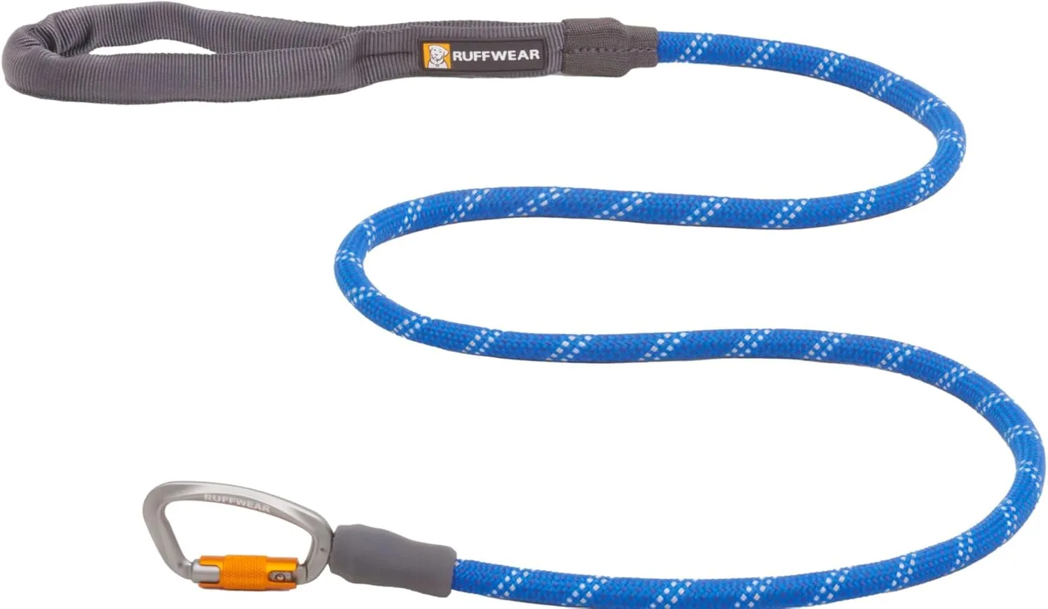 Ruffwear, Knot-a-Leash Dog Leash, Reflective Rope Lead with Carabiner, Blue Pool, Small