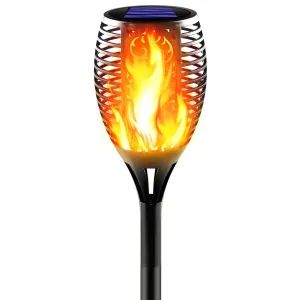 Rynx | Awethone Solar light with flaming flame Outdoor waterproof, super large solar tiki lamps, landscape decorative lights for garden, yard, pathway, automatic on/off (1 pack)