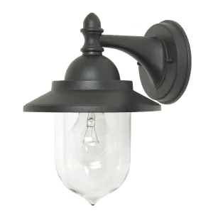 Sandown 1 Light Wall Lantern | Black