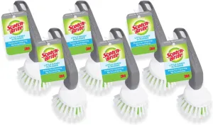 Scotch-Brite Little Handy Scrubber Cleaning Brush, 6 Dish Brushes, Small & Versatile Tool with Long Lasting Bristles, Safe on Cookware, Tubs, Sinks, Car Tires, and More