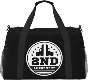 Second Amendment Travel Duffel Bag Mans Women Carry On Bag For Travel Gym Weekend Weekender Bag