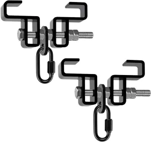SELEWARE Heavy Duty Steel Beam Clamp, Heavy Bag Mount, Punching Bag Hanger Heavy Duty Holder for Boxing, Muay Thai and MMA Training (with Carabiner)