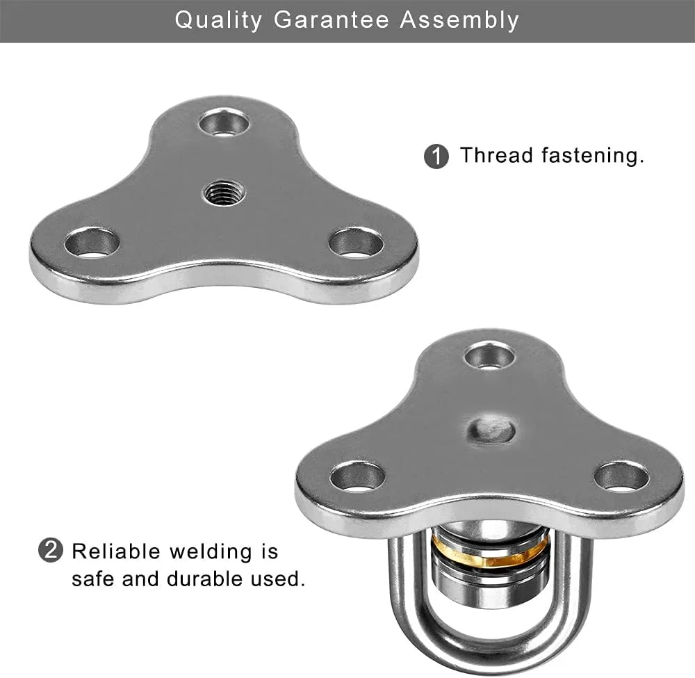 SELEWARE Heavy Duty Swing Hanger Bearing Swivel Hook, 360 Swivel Swing Hanger with Carabiner, Indoor Outdoor Swing Hardware for Tire Swing Kit Saucer Swing Playground Accessories, 2 Pack