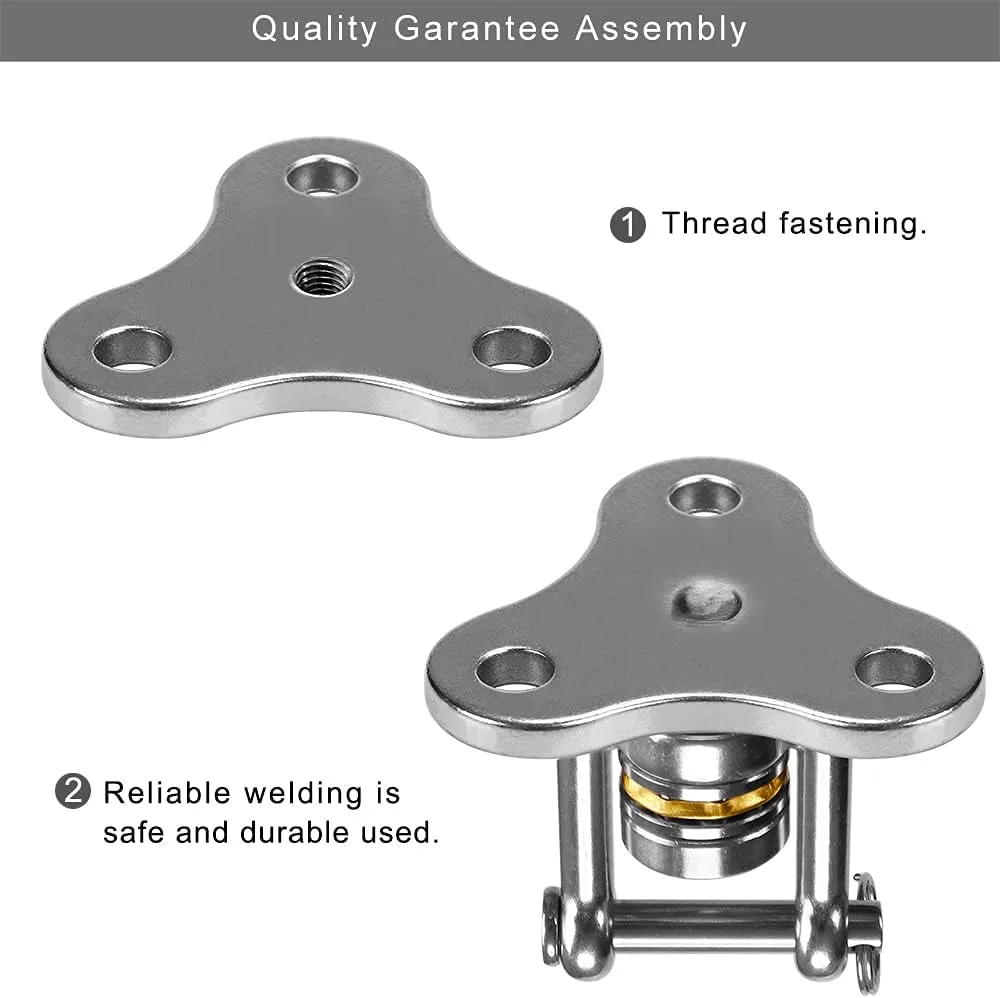 SELEWARE Heavy Duty Swing Hanger Bearing Swivel Hook with 39” Silver Chain, Indoor Outdoor Swing Hardware for Tire Swing Kit Saucer Swing Playground Accessories Hammock Chair
