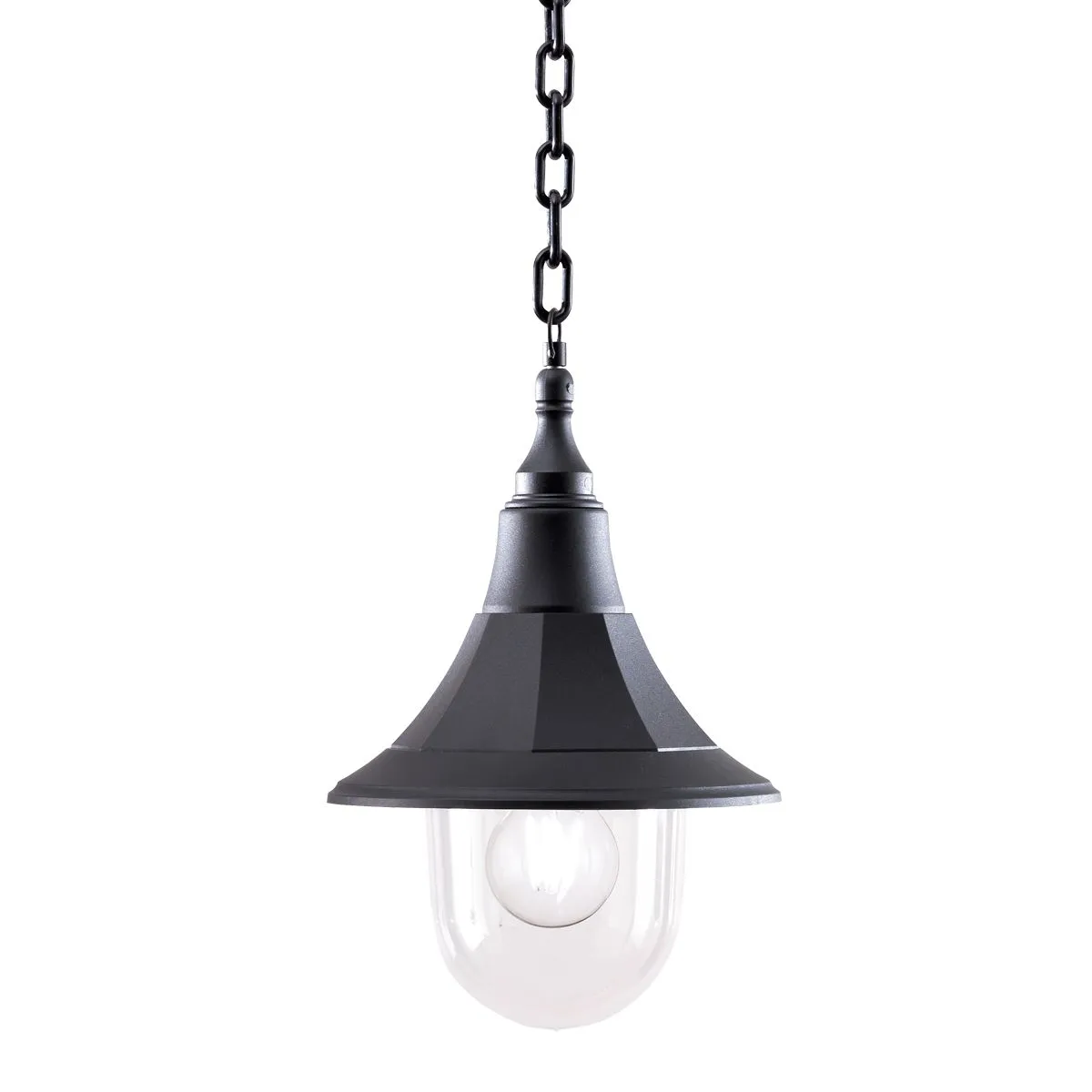 Shannon 1 Light Chain Lantern  | Black