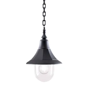 Shannon 1 Light Chain Lantern  | Black