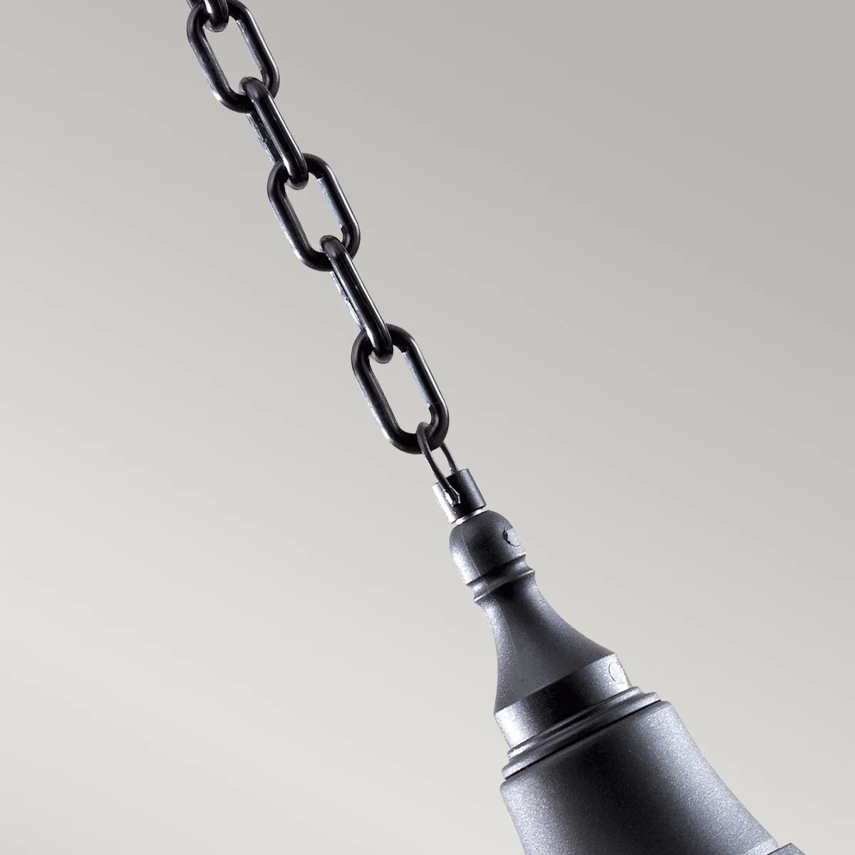 Shannon 1 Light Chain Lantern  | Black