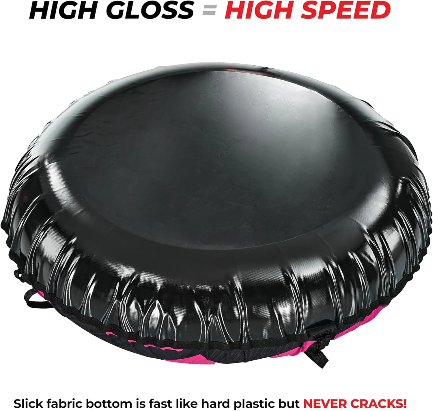Snow Tube for Sledding, Heavy Duty Snow Tube with High Speed Bottom, Connectable and Commercial Grade