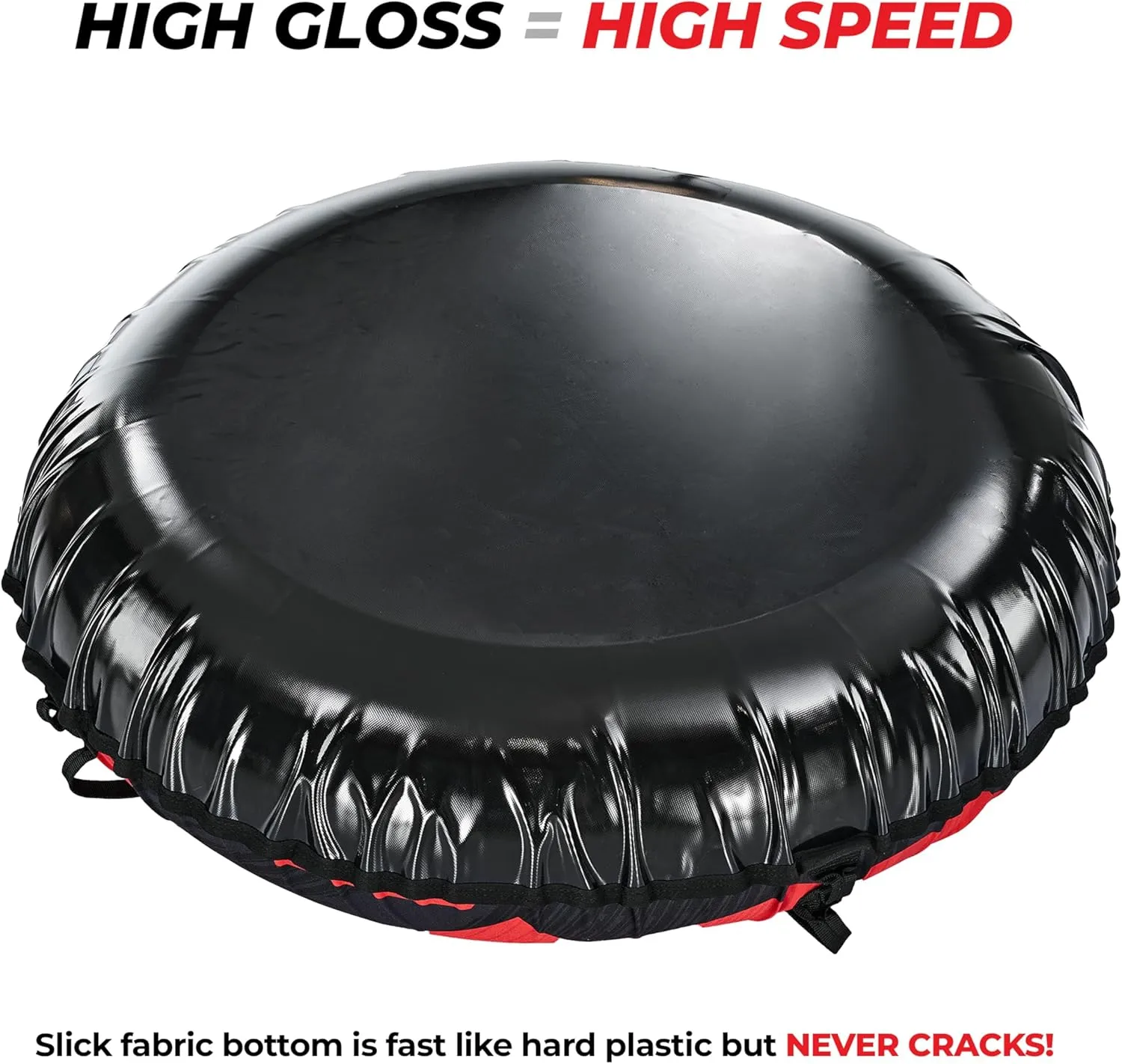 Snow Tube for Sledding, Heavy Duty Snow Tube with High Speed Bottom, Connectable and Commercial Grade