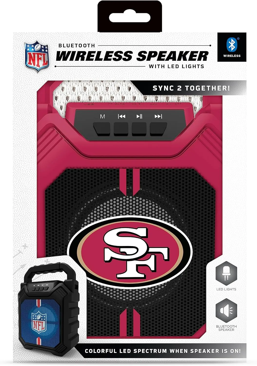 SOAR NFL Unisex XL ShockBox Wireless Bluetooth Speaker