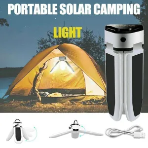Solar Camping Light Led Lantern Tent Lamp Usb Rechargeable Hiking Outdoor Lights