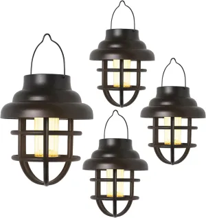 Solar Lights Outdoor Waterproof Hanging Solar Lantern Garden Decor, Hanging Outdoor Lanterns Led Lights for Outside Porch Patio Yard Balcony Pathway