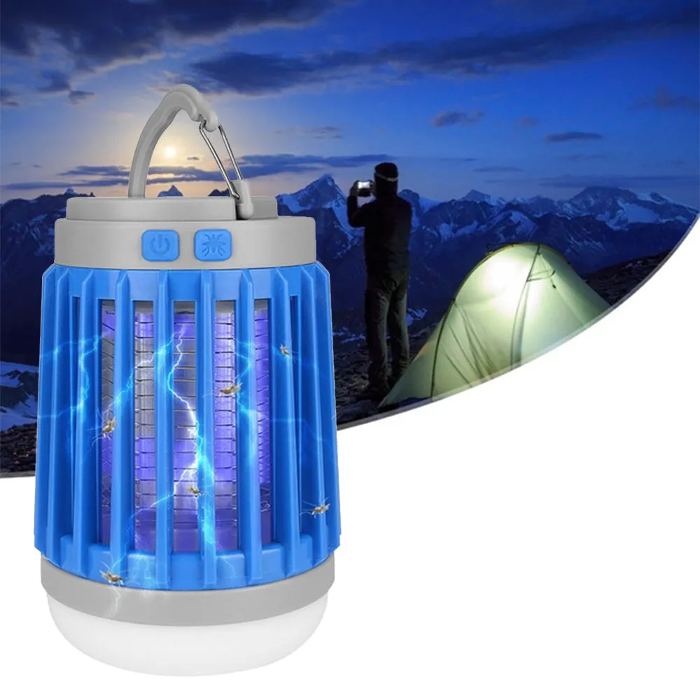Solar Powered LED Outdoor Light and Mosquito Killer USB Charging