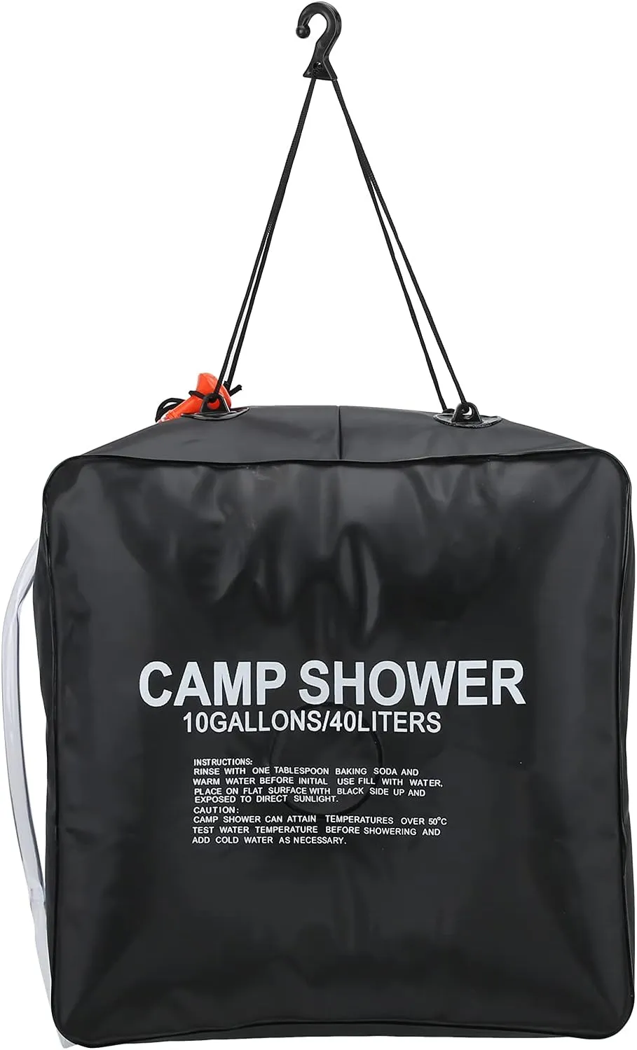 Solar Shower Bag Water Bag, 10 Gallons Capacity Bathing Solar Heated, Intelligent Solar Absorption, Advanced Shower Head, Portable for Outdoor Camping