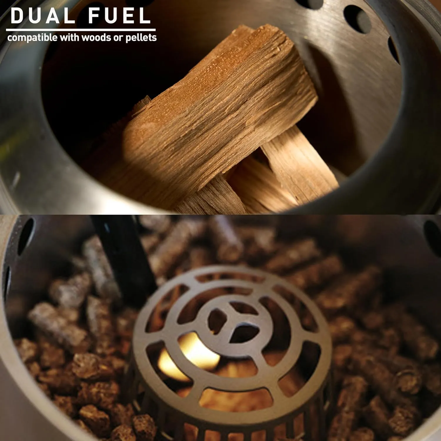 Solo Stove Mesa, 5.1 Inch Tabletop Fire Pit with Stand - Smokeless, Stainless Steel Fire Pit for Camping, Outdoor & Patio- Wood Burning or Pellet Fueled Portable Bonfire, 1.4lbs, Mulberry