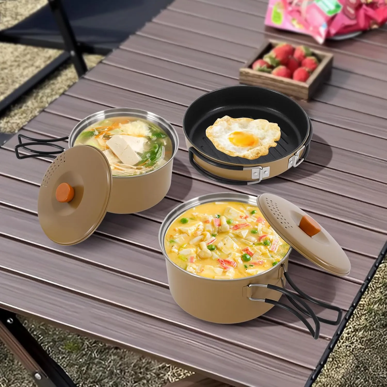 Sports & Outdoors›Outdoor Recreation›Camping & Hiking›Camp Kitchen›Camping Cookware›Open Fire Cookware