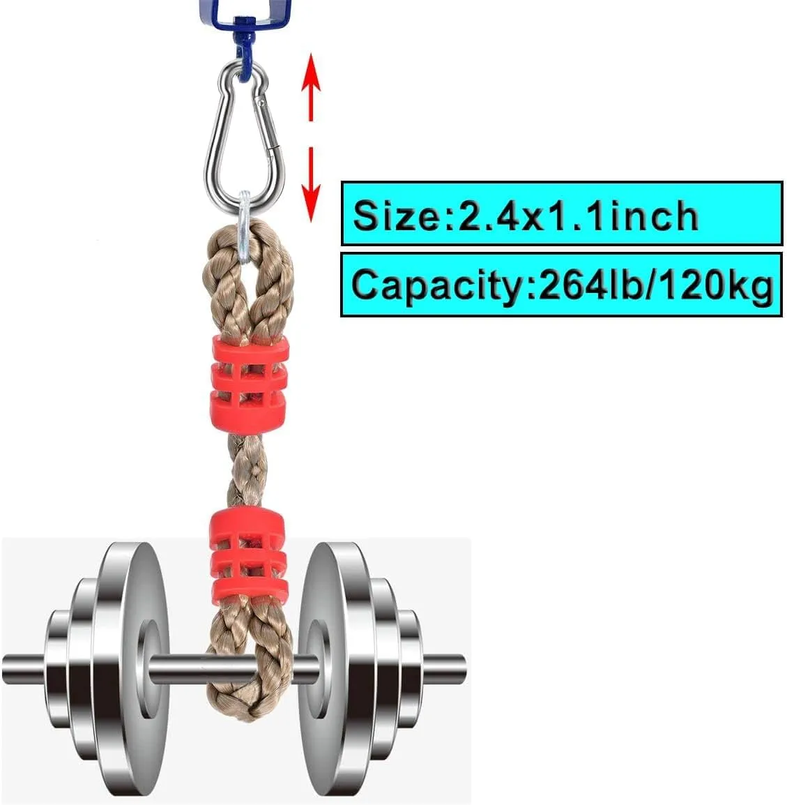 Spring Snap Hook, Lsqurel 304 Stainless Steel Carabiner Steel Clips Keychain Heavy Duty Quick Link for Camping Hiking Traveling