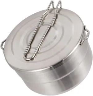 Stainless Steel Camping Cookware Portable Outdoor Cooking Pot with Handle for Hiking Backpacking and Picnics Compact Lightweight Non Stick Design
