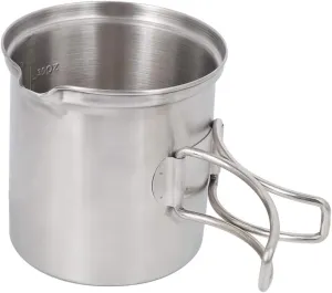 Stainless Steel Camping Pot Cookware Set Simple Storage with Compact Design Suitable for Camping Hiking Picnic