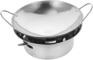 Stainless Steel Cooking Pot Hot Pot Strainer Lid Versatile Kitchenware for Family Dinners and Camping