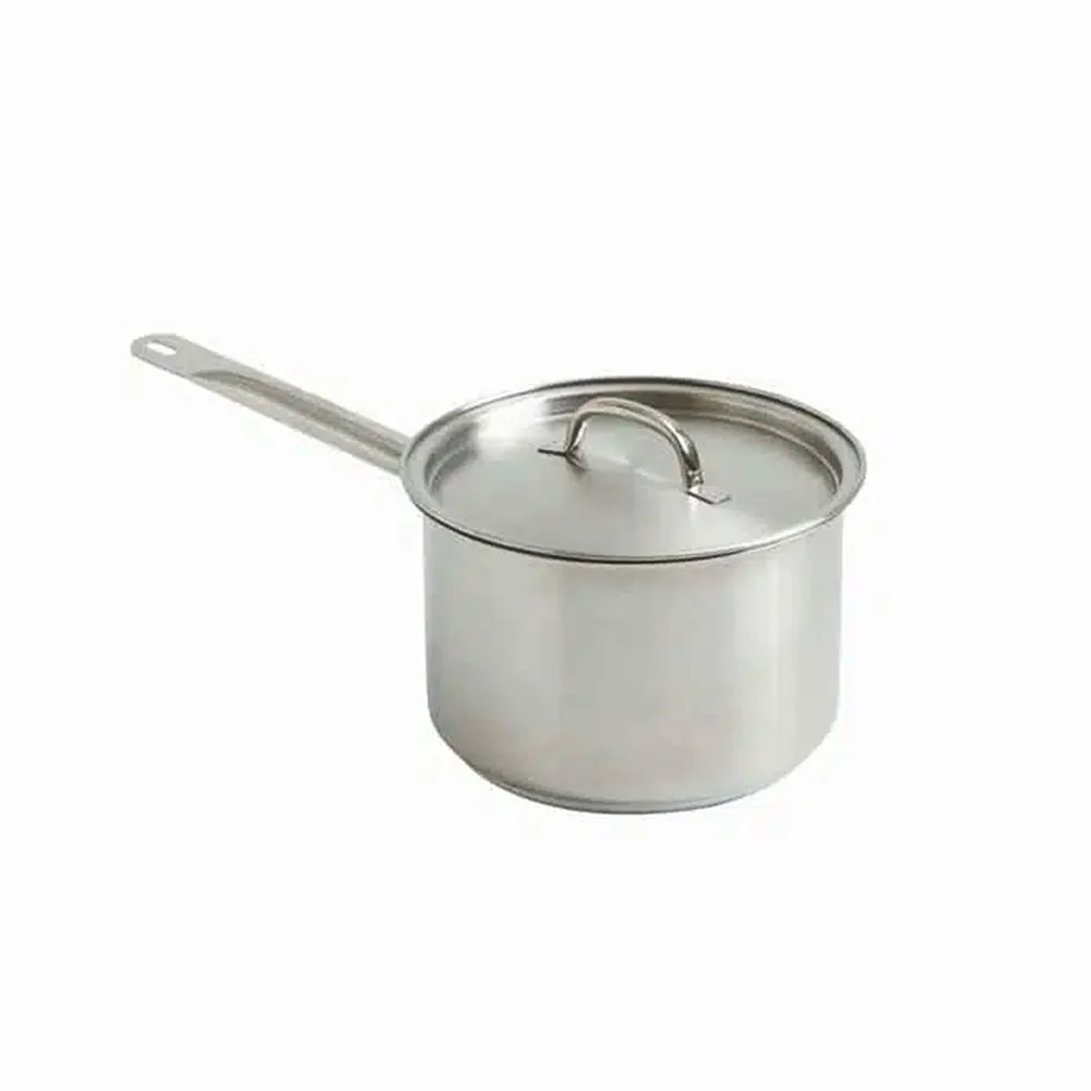 Stainless Steel Saucepan With Lid - 3.3L