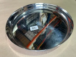 STAINLESS STEEL THALI #14 6PCS