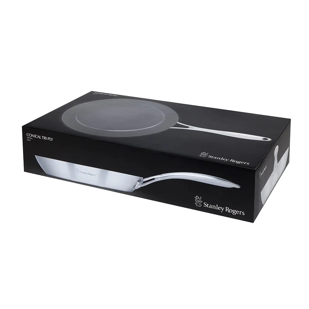 STANLEY ROGERS Conical Tri-Ply Frypan 28cm