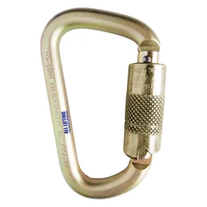 Steel D Triple Action Karabiner
