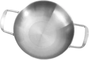 STOBAZA Mini Stainless Steel Seafood Pot Cooking Pan for Home and Outdoor Use Portable Cookware with Polished Finish for Canteen and Camping Food Grade Quality