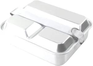 Sturdy Stainless Steel Lunch Box Insulated for Adults Compact Camping Food Holder Outdoor Cookware