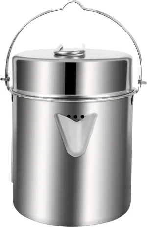SUPVOX Outdoor Cooking Pot 1 Set Camping Pot Pan Set Hiking Cookware Sturdy Hand Safe for Outdoor Adventures