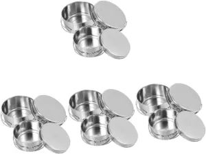 SUPVOX Stainless Steel Camping Cookware Lightweight Stackable Cooking Pots and Pans for Outdoor Cooking Picnics