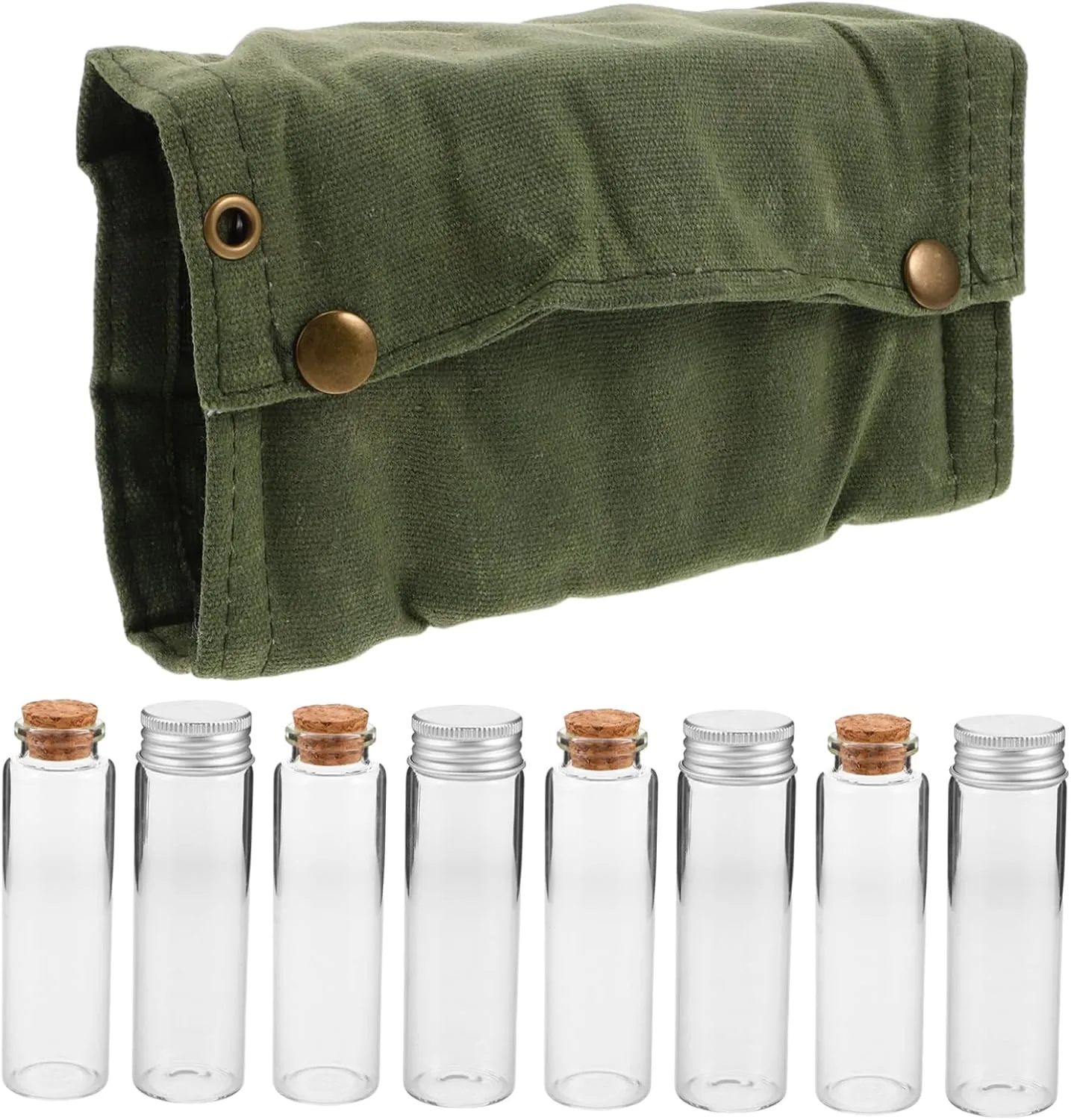 SUPVOX Travel Seasoning Containers Outdoor Seasoning Bottle Set Camping Spice Set Salt Pepper Bottle Storage Bag