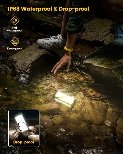 Survival Camping Lantern,106LED w/ 5 Brightness,Up to 1200LM, 3 Modes & SOS-Rechargeable
