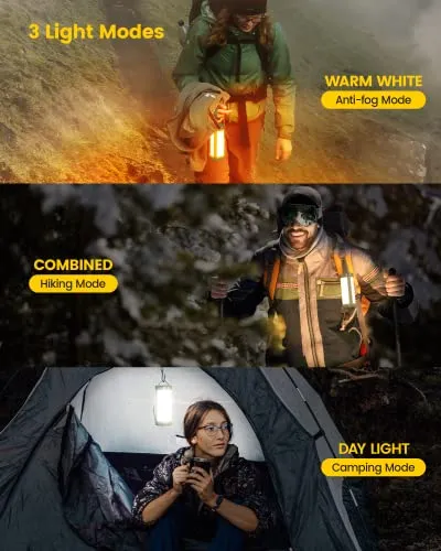 Survival Camping Lantern,106LED w/ 5 Brightness,Up to 1200LM, 3 Modes & SOS-Rechargeable