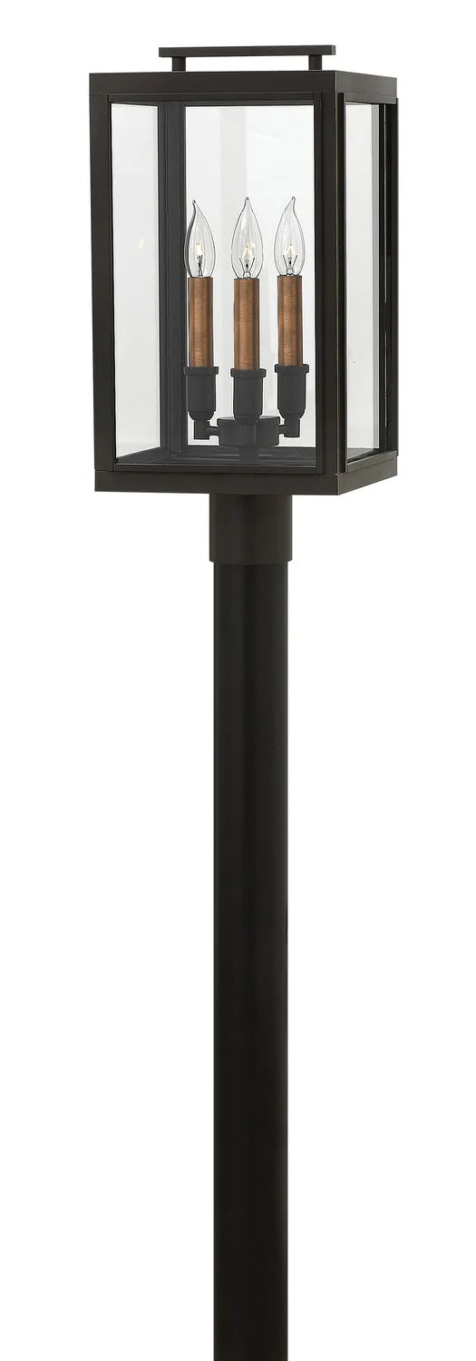 Sutcliffe LED Post Top/ Pier Mount in Oil Rubbed Bronze
