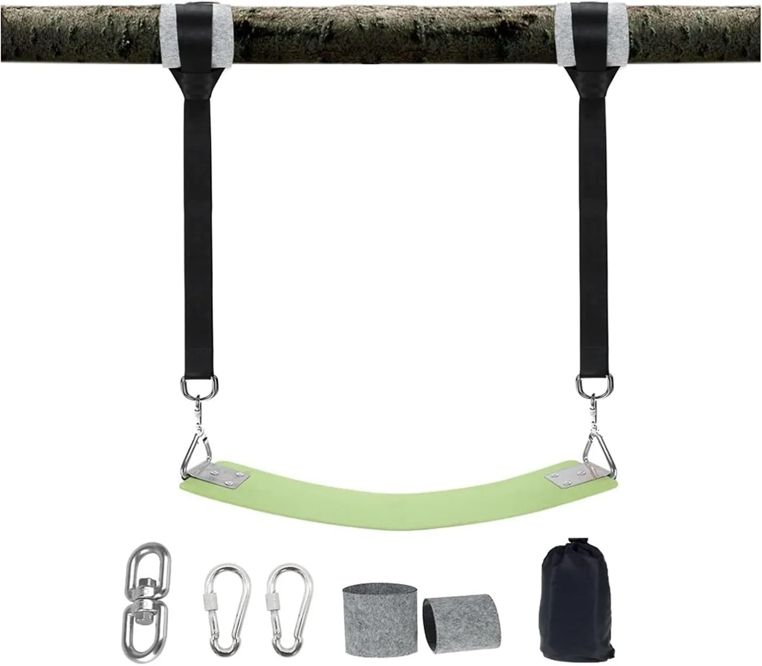Swing Garden Swing, Heavy Duty Suspension Kit Hammock, 350kg Weight, Safe and Durable, Garden Swing Strap with Locking Carabiner Swing seat (Color : 3M Swing Belt F)