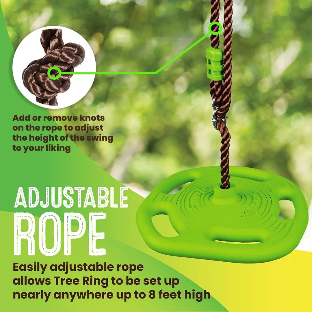 Swurfer Disco Tree Swing - Swing Sets for Backyard, Outdoor Swing, Swingset Outdoor for Kids, Easy Installation, Heavy Duty, Adjustable