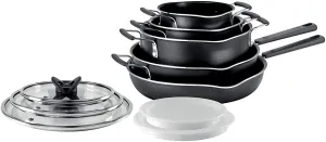 T-FAL 10 PC Stackable pot set- B198SA74