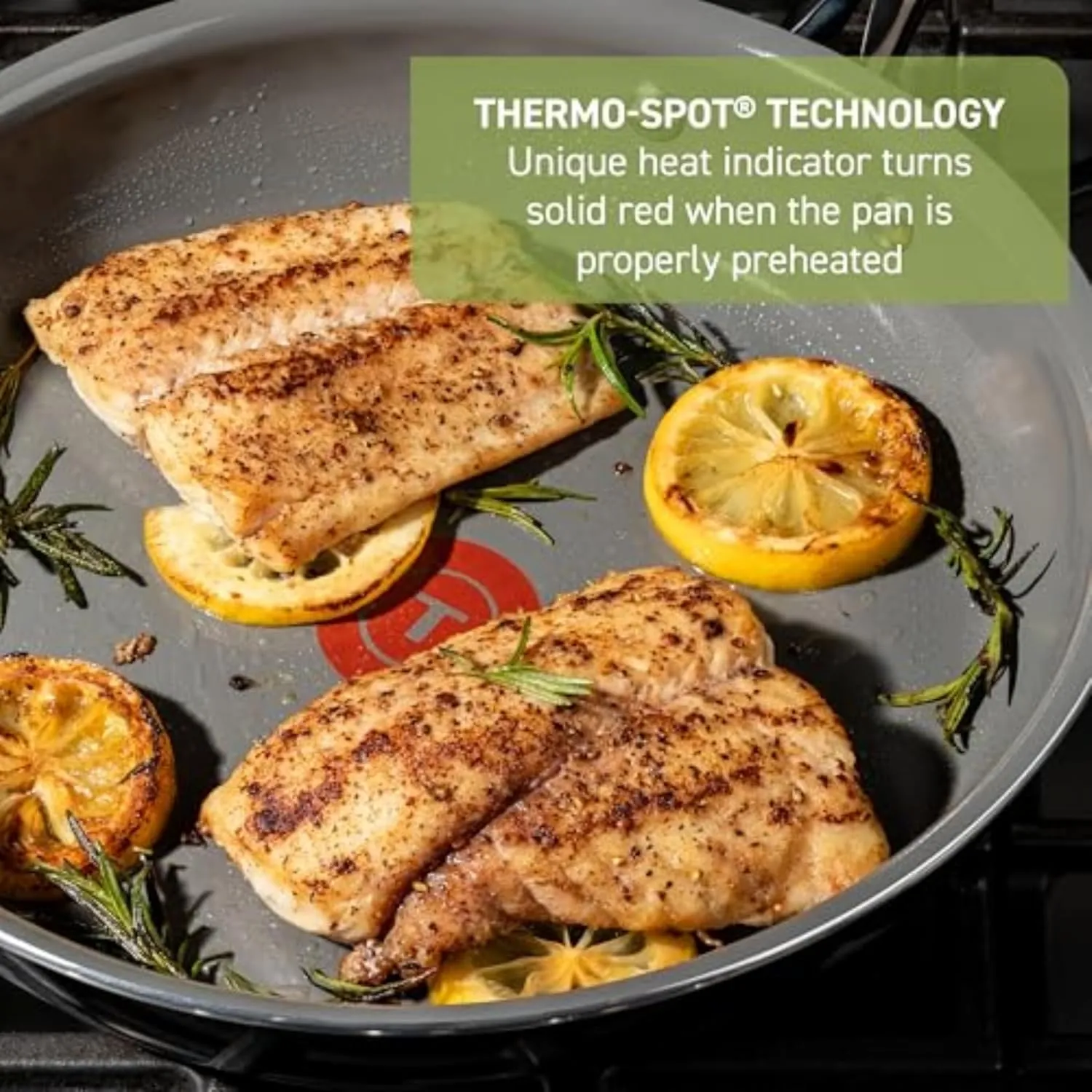 T-fal Preserve Ceramic Nonstick Frying Pan 2-Pc Set, 8.5" & 11", Made without PFOA and PTFE, Oven Broiler Safe up to 350°F Cookware, InoCeram Glide Technology, Frying Pan Skillet, Pots & Pans, Black
