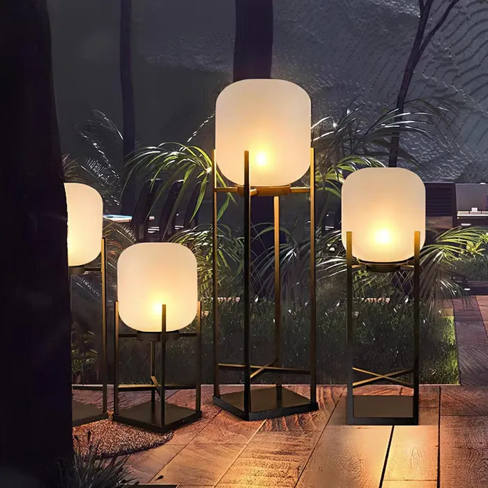 Taavita Outdoor Floor Lamp Lantern for Gardens