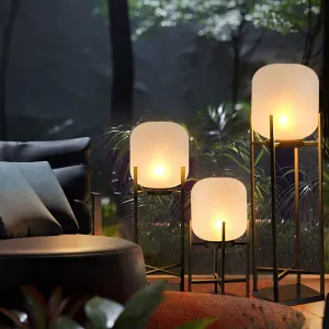 Taavita Outdoor Floor Lamp Lantern for Gardens