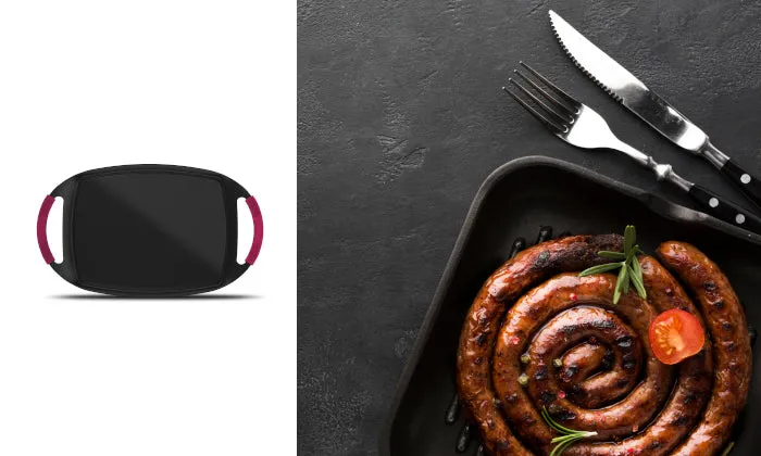 Taurus Grill Cast Aluminium Black 47 X 29cm