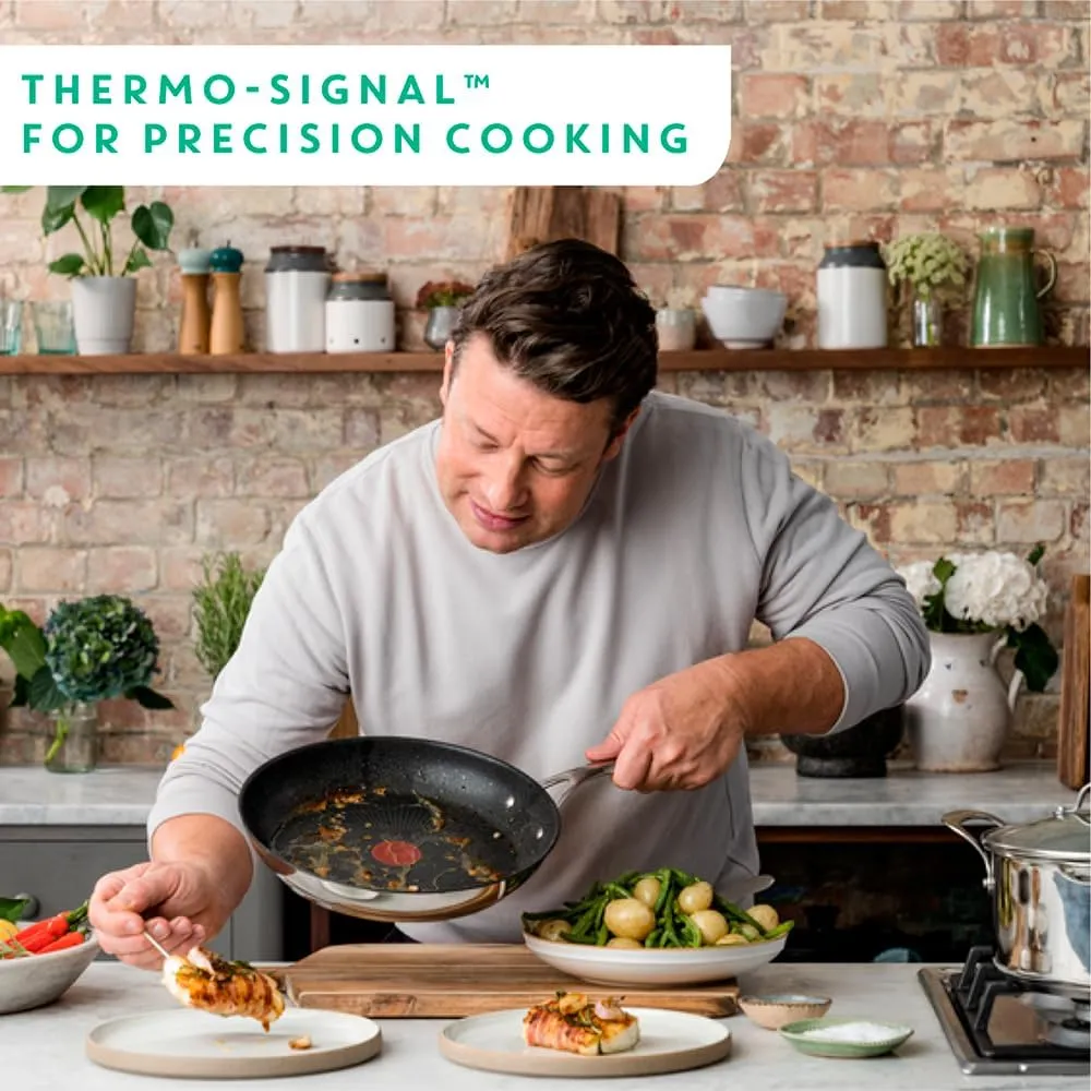 Tefal Jamie Oliver by Cooks Direct Stainless Steel 20cm Frying Pan