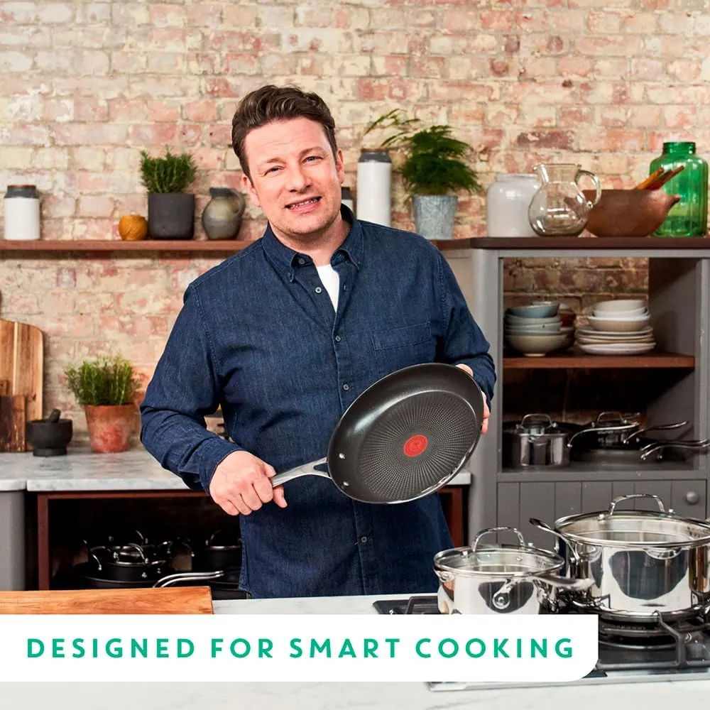 Tefal Jamie Oliver by Cooks Direct Stainless Steel 20cm Frying Pan