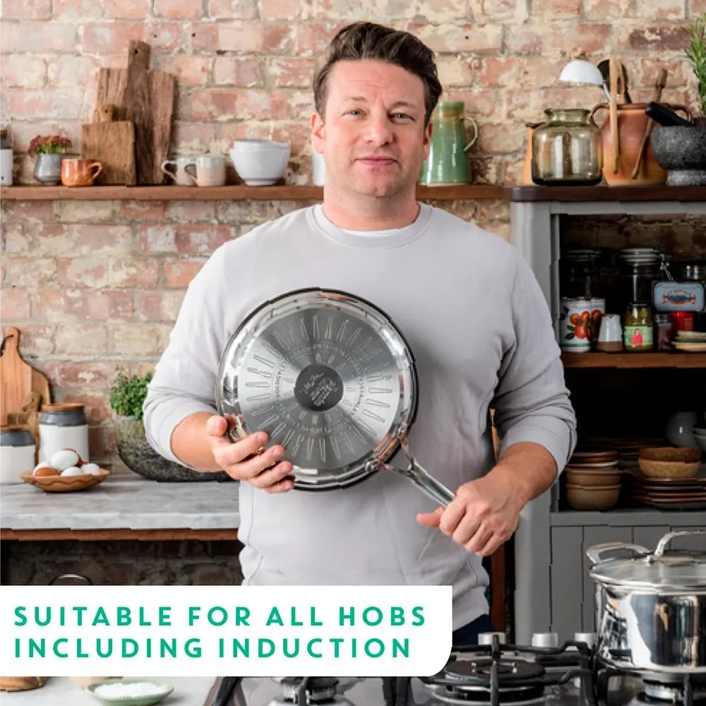 Tefal Jamie Oliver by Cooks Direct Stainless Steel 20cm Frying Pan