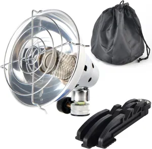 Tent Heater for Camping,Portable Butane Heater, Gas Heater with Control Valve, Foldable Base and Storage Bag Outdoor Tent Heater for Camping for Home