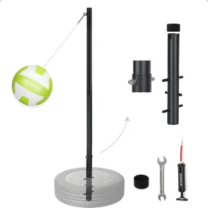 Tetherball Set, Tetherball Ball and Rope and Pole 10.43’ Height Heavy Duty, Tetherball Equipment Kit for Backyard Outdoors(no Base Included in Set)