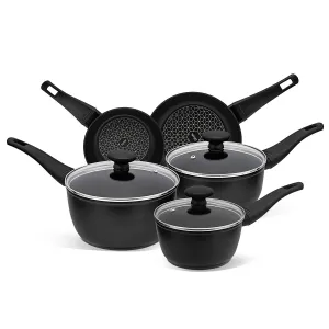 Thermo Smart: Heat Indicator Non-Stick Saucepan & Frying Pan Set - 5 Pieces
